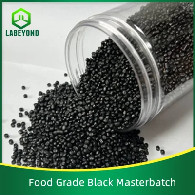 Masterbatch di nero carbonio di pellet di plastica per uso alimentare PE/PP/EVA/ABS/Pet per iniezione ed estrusione di film